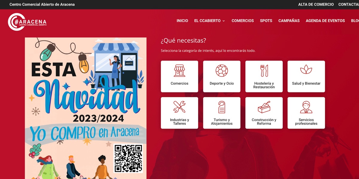 Captura de la web de CCARACENA